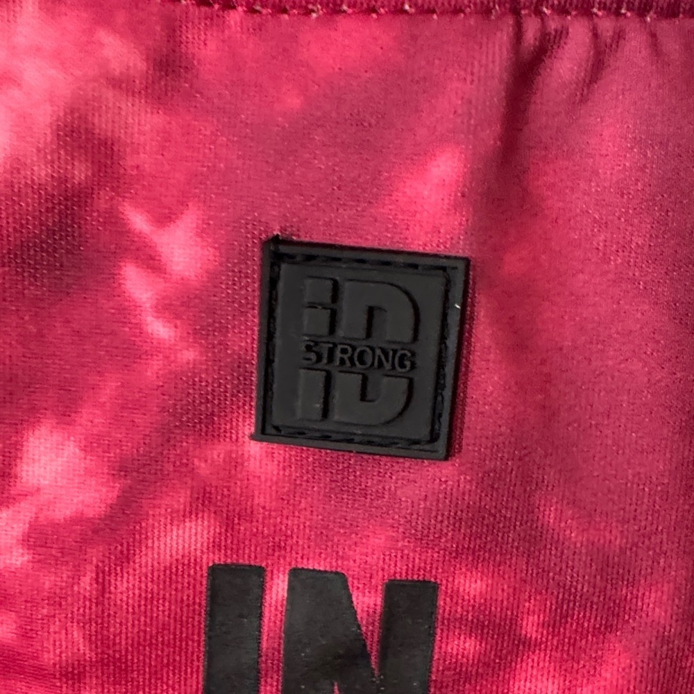 Zumba Fitness strong Hot Pink Tie-Dye Crewneck Sweatshirt with Black Accents EUC - Picture 4 of 12